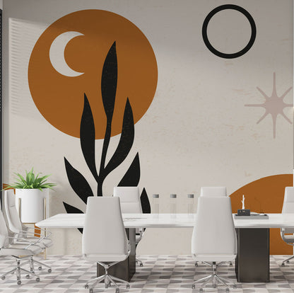 Bohem Tonlar Geometrik Desenler Duvar Kağıdı