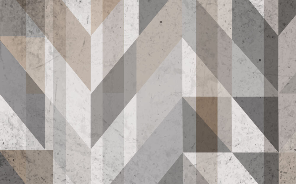 Geometrik Eskitmeli Duvar Kağıdı Poster