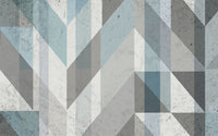 Geometrik Eskitmeli Duvar Kağıdı Poster