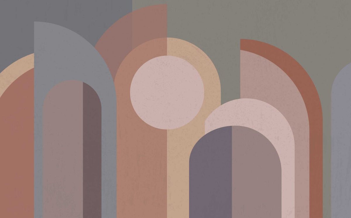 Desenler Modern Geometrik Soft Duvar Kağıdı Poster