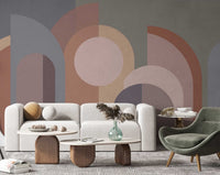 Desenler Modern Geometrik Soft Duvar Kağıdı Poster