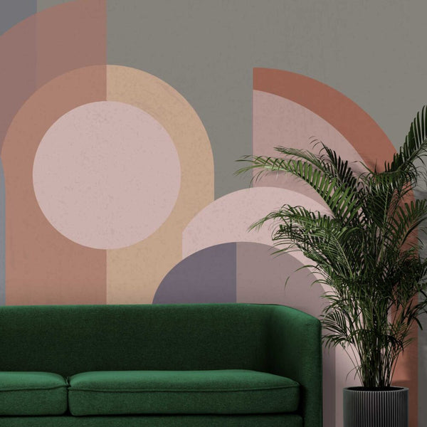 Desenler Modern Geometrik Soft Duvar Kağıdı Poster