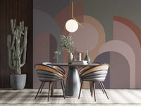 Desenler Modern Geometrik Soft Duvar Kağıdı Poster