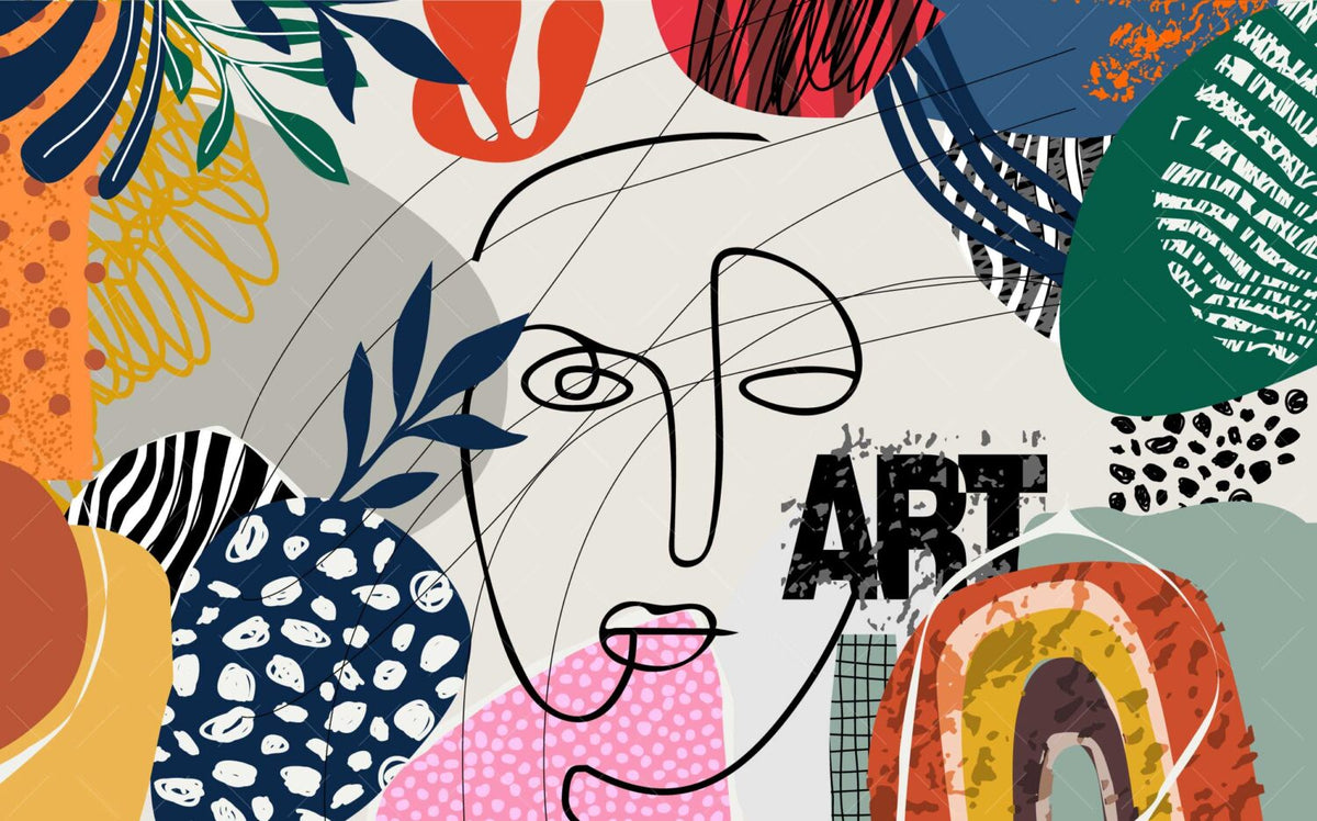 Desenler Modern Art Abstrack Duvar Kağıdı Poster