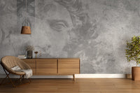 Heykel Suratları Desen Soft Tonlar'da Duvar Kağıdı Poster
