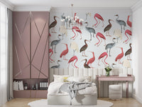 Flamingolar Soft Tonlar'da Duvar Kağıdı Poster