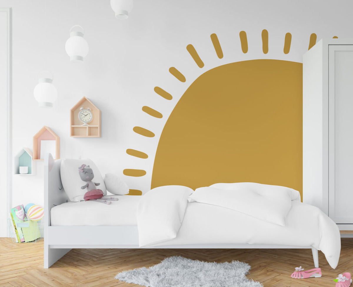 Çocuk Soft Güneş Duvar Kağıdı Poster