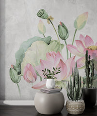 Lotus Çiçeği Duvar Kağıdı Poster