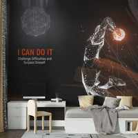 Özel Tasarım "I CAN DO IT" Duvar Kağıdı Poster