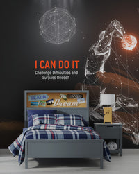 Özel Tasarım "I CAN DO IT" Duvar Kağıdı Poster