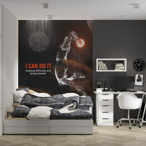 Özel Tasarım "I CAN DO IT" Duvar Kağıdı Poster