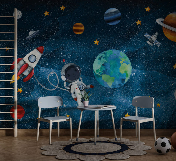 Küçük Astronot Duvar Kağıdı Poster