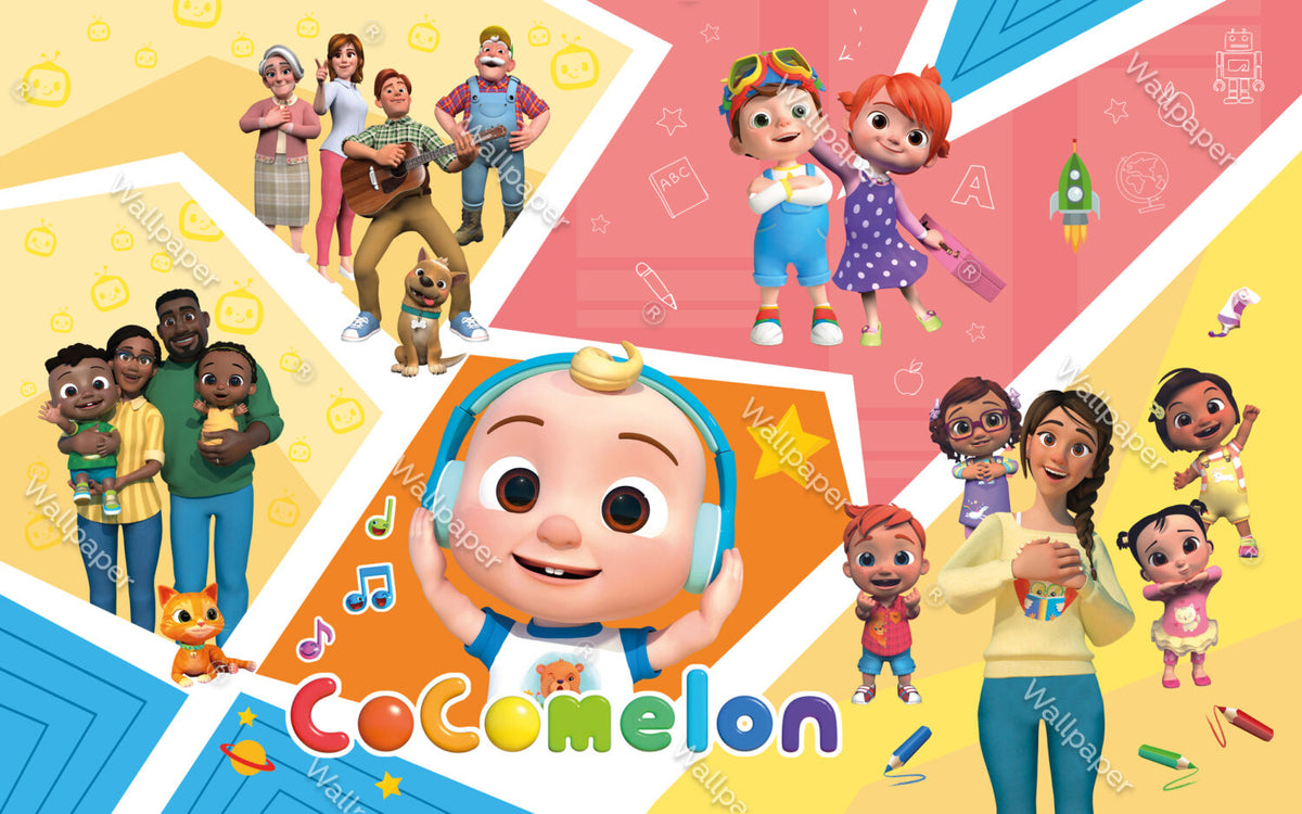 Cocomelon Arkadaşları Duvar Kağıdı Poster