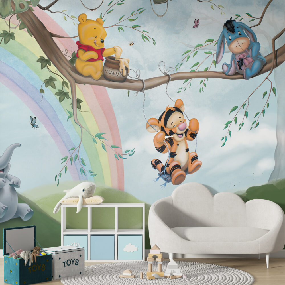 Winnie The Pooh Bal Hırsızı Duvar Kağıdı