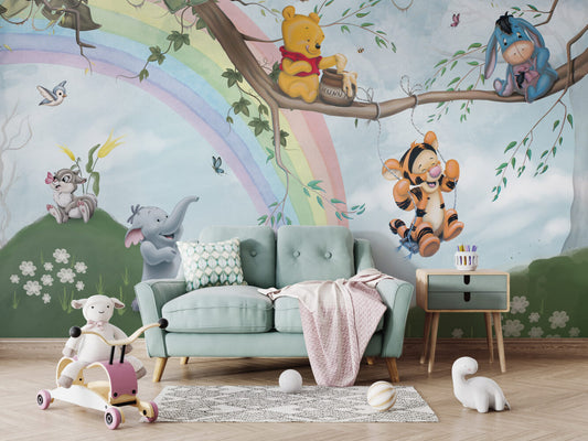 Winnie The Pooh Bal Hırsızı Duvar Kağıdı