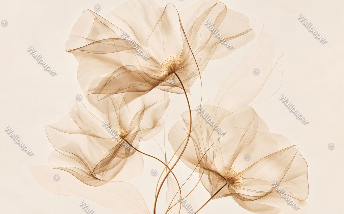 Zarif Çiçekler Duvar Kağıdı