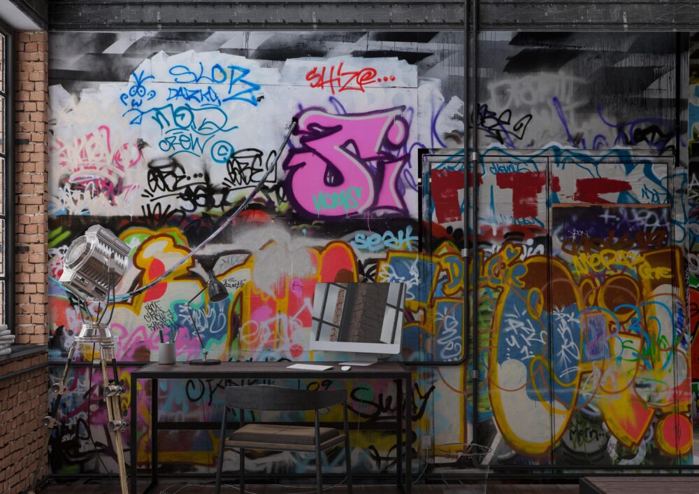 Sokak Grafiti Duvar Kağıdı Poster