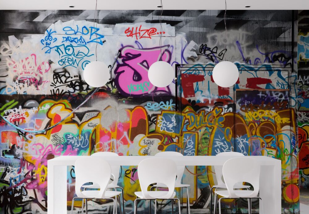 Sokak Grafiti 3D Duvar Kağıdı | Duvar Kağıdı Marketi