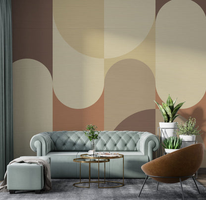 Soft Geometrik Desenler Modern Duvar Kağıdı | Duvar Kağıdı Marketi