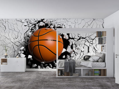 Basketbol Topu Patlayan Duvar Duvar Kağıdı