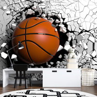 Patlayan Duvar Basketbol Topu Duvar Kağıdı Poster