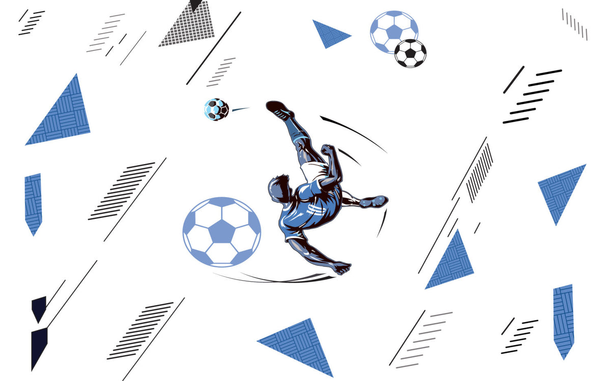 Futbolcu Toplar Duvar Kağıdı Poster