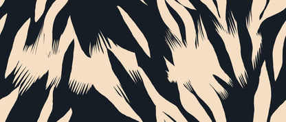Siyah Beyaz Abstract Fırça Deseni Duvar Kağıdı