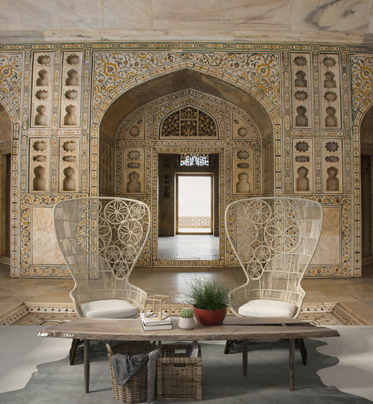 Tac Mahal İşlemeli Kapı Duvar Kağıdı