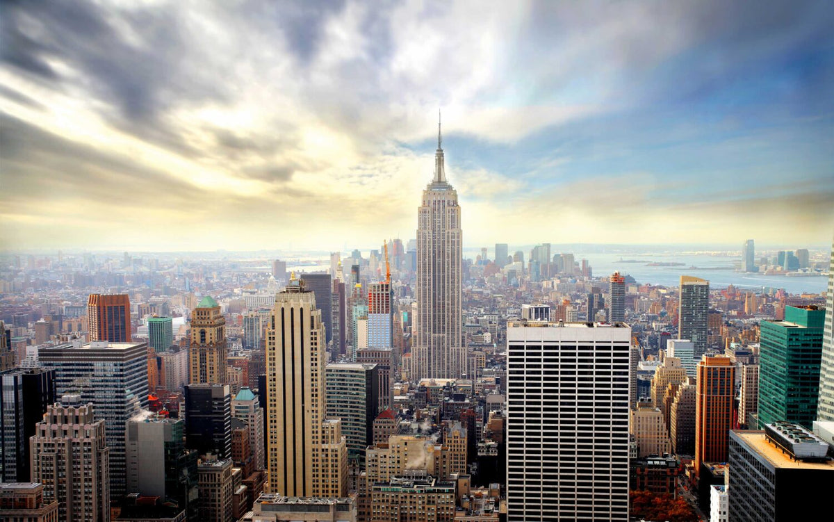 Panoramik Manzara Newyork Şehri Duvar Kağıdı Poster