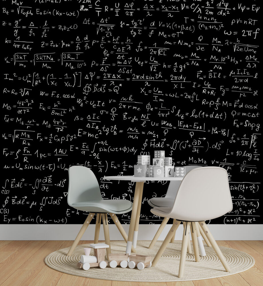 Kara Tahtada Matematik Formülleri Duvar Kağıdı