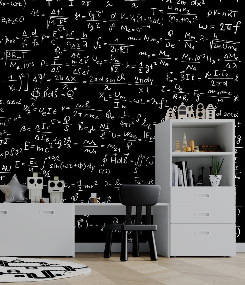 Kara Tahtada Matematik Formülleri Duvar Kağıdı