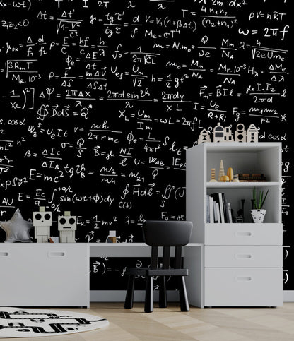 Kara Tahtada Matematik Formülleri Duvar Kağıdı