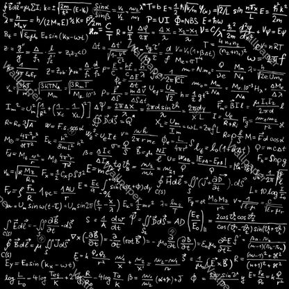 Kara Tahtada Matematik Formülleri Duvar Kağıdı