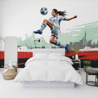 Yıldızı Kadın Futbol Duvar Kağıdı Poster