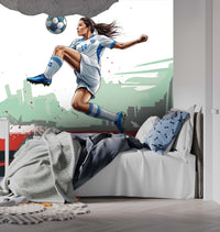 Yıldızı Kadın Futbol Duvar Kağıdı Poster