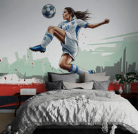 Yıldızı Kadın Futbol Duvar Kağıdı Poster