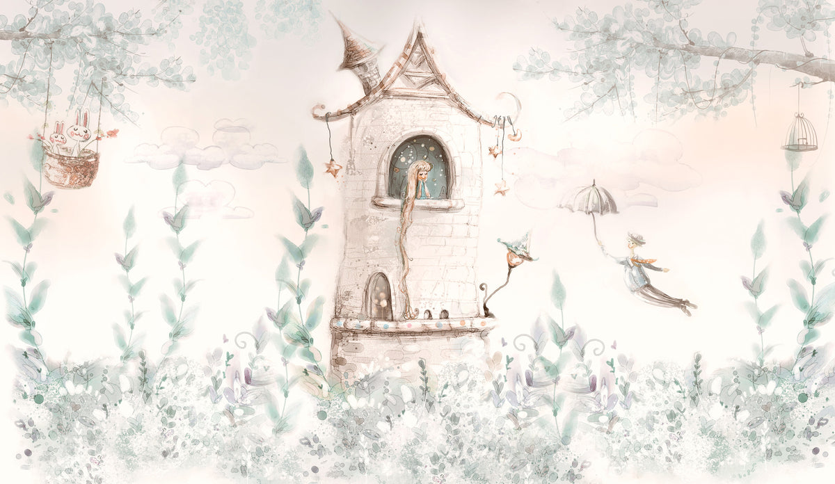 Aleminde Rapunzel Rüyalar Duvar Kağıdı Poster