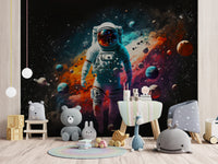 Astronot Uzay Boşluğunda Duvar Kağıdı Poster