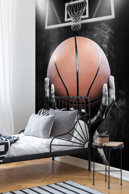 Basketbol Topu ve Pota Duvar Kağıdı