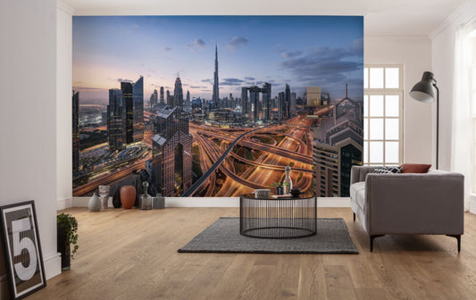 Şehir Manzaralı 3D Duvar Kağıdı | Duvar Kağıdı Marketi