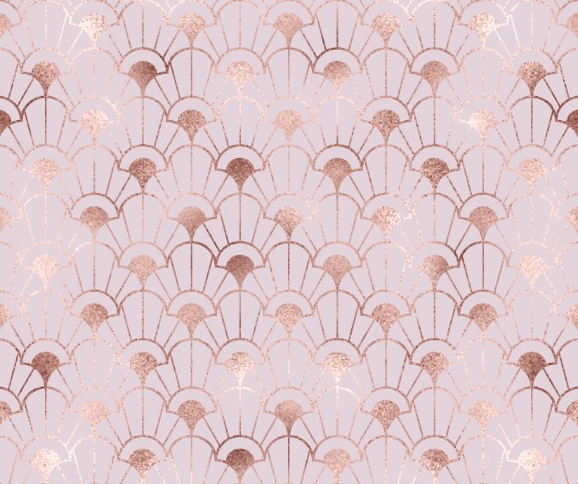 Modern Desen Pembe Geometrik Duvar Kağıdı Poster