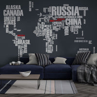 Ülkeler Dünya Haritası Duvar Kağıdı Poster