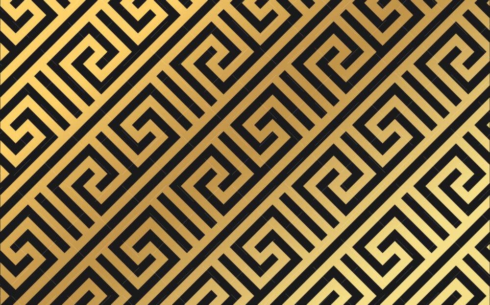 Geometrikrseca Desenli Duvar Kağıdı Poster